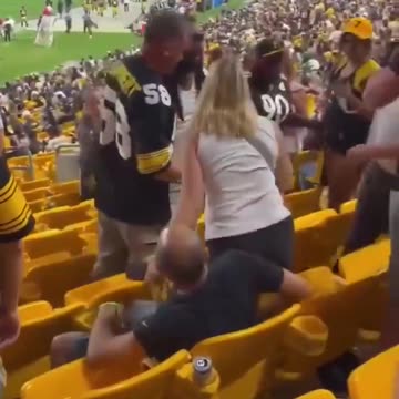 Man beats couple at football game