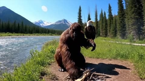 Bigfoot VLOG - Fishing with an eagle