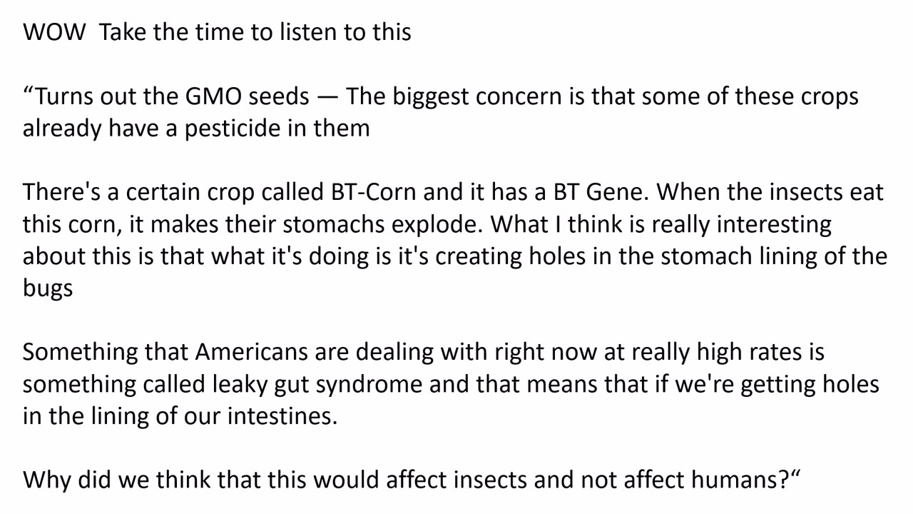 Turns out the GMO seeds