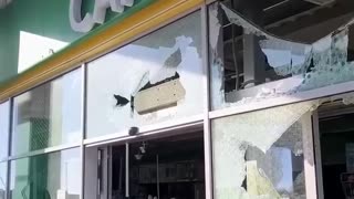 The aftermath of the Iskander missile attack on Mykolaiv