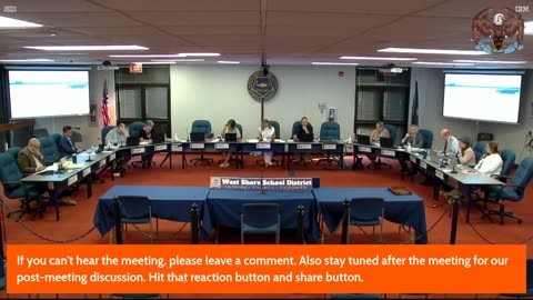 TBP Podcast: West Shore School District School Board Meeting 7/17/2025