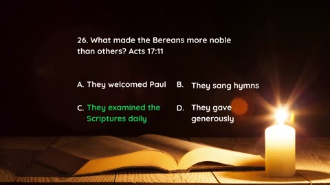 Book of Acts 30 Questions NIV