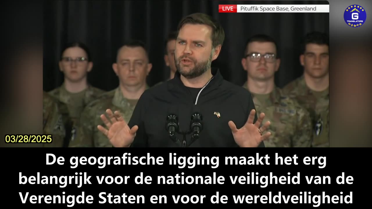 【NL】JD Vance: Groenland is van vitaal belang voor de veiligheid van de Verenigde Staten en de wereld