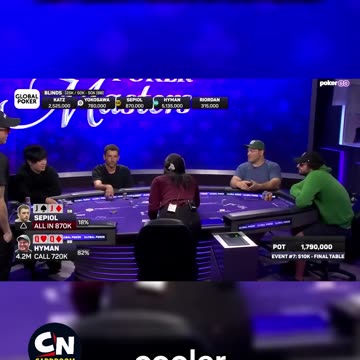 1.8 MILLION ON THE LINE THIS HAND