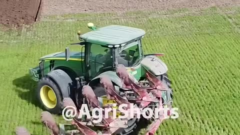 Plowing with John Deere