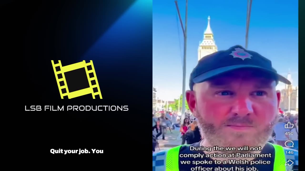 London Officer Faces Truth at Protest Watch His Reaction