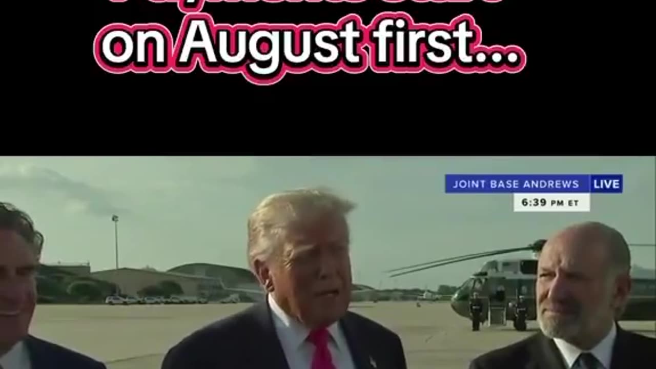 TRUMP’S AUGUST 1 REMARKS — What did he really mean?