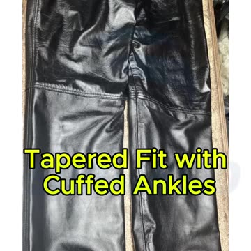 100% Genuine Leather Jogger Pants