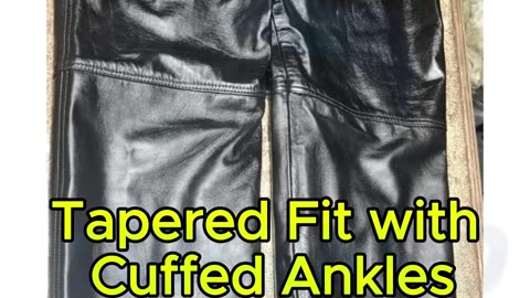 100% Genuine Leather Jogger Pants