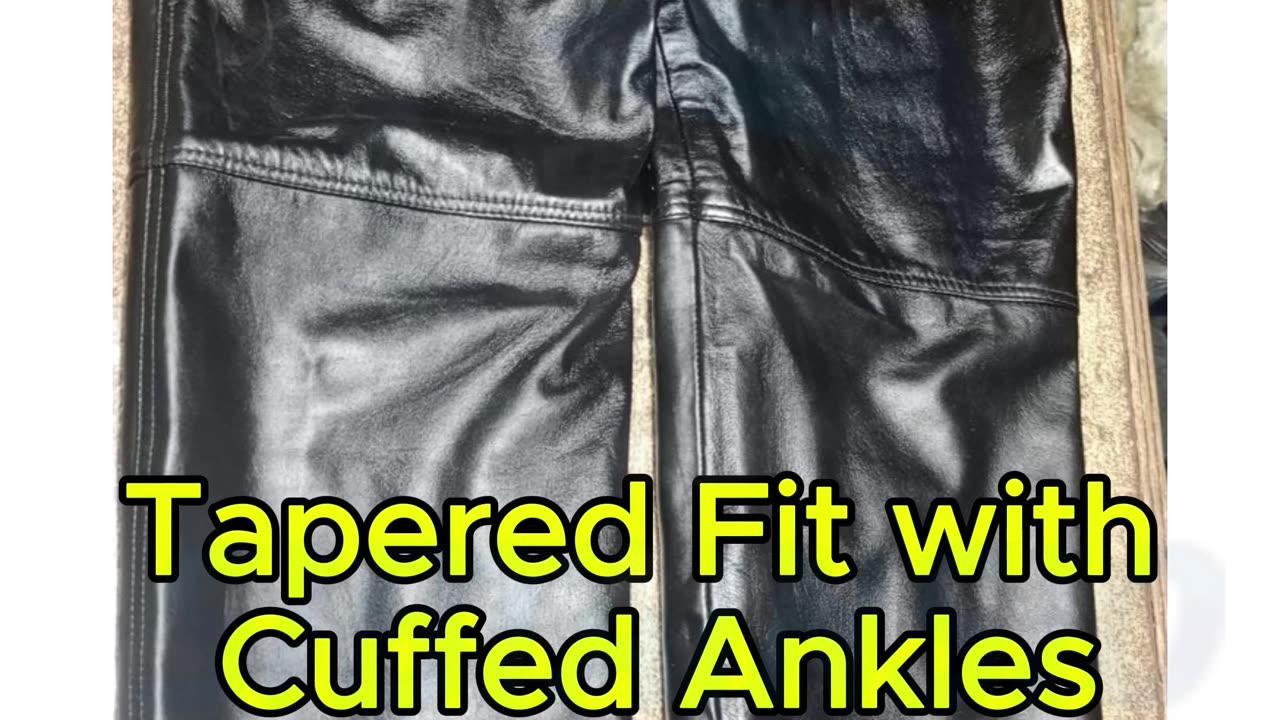 100% Genuine Leather Jogger Pants