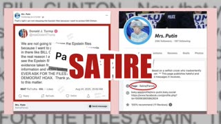 Fact Check: Satire Image Of Trump Post He Won't Release Epstein Files To Protect Bill Clinton