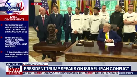 President Trump heads to 'war room' amid Iran-Israel conflict