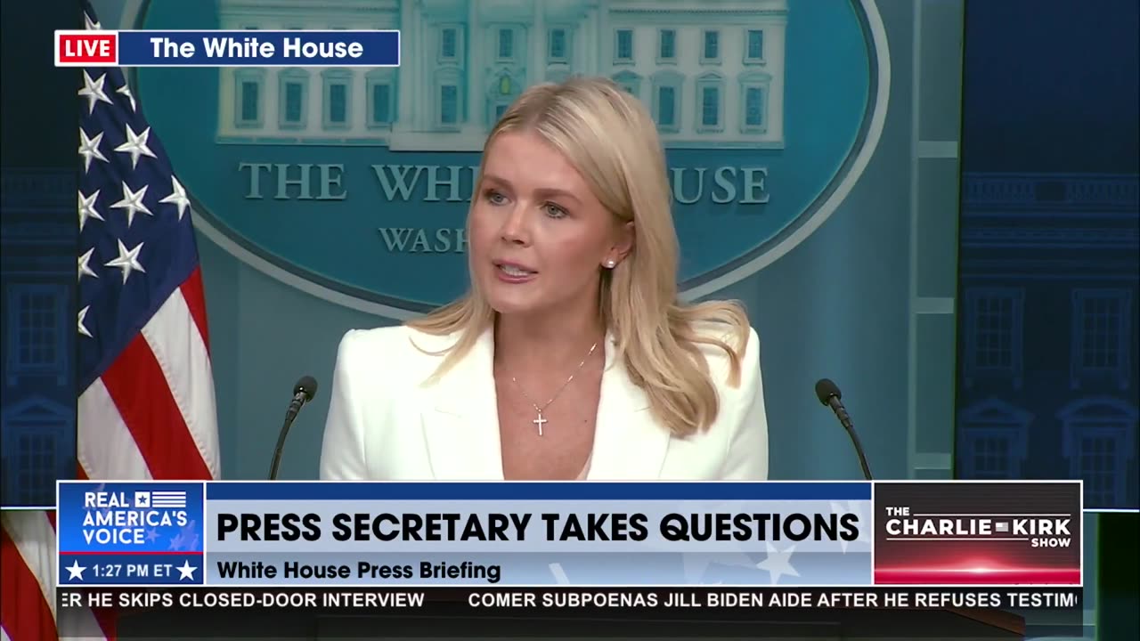 KAROLINE LEAVITT SLAMS FAKE NEWS