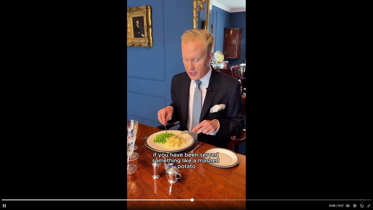 Ridiculous or what? The correct way of eating peas according to British Etiquette