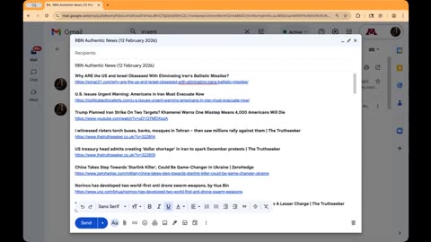 RBN Authentic News (12 February 2026)