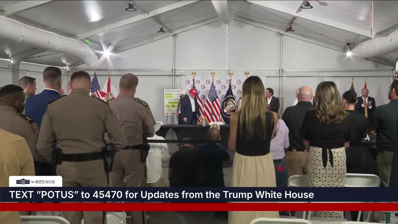 LIVE: President Trump Visits "Alligator Alcatraz"...