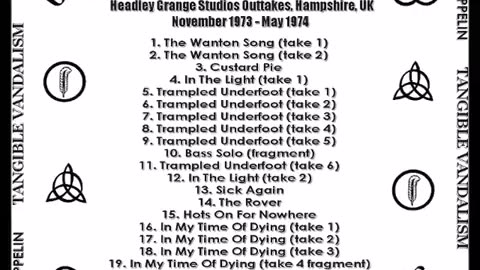 Led Zeppelin - Headley Grange Studios Outtakes