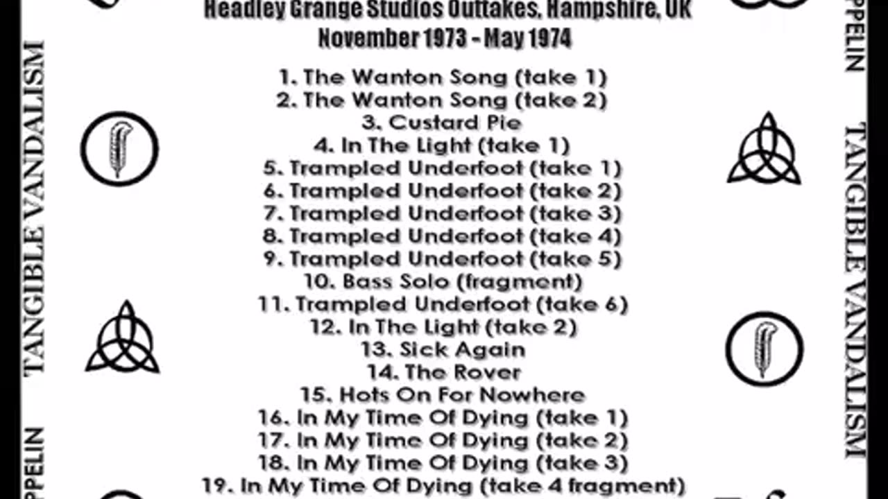 Led Zeppelin - Headley Grange Studios Outtakes