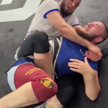 Islam Makhachev Submits His Sparring Partner with Rare Twister