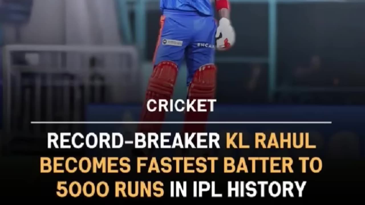 KL Rahul became the Fastest player in IPL History to complete 5000 runs in 130 innings