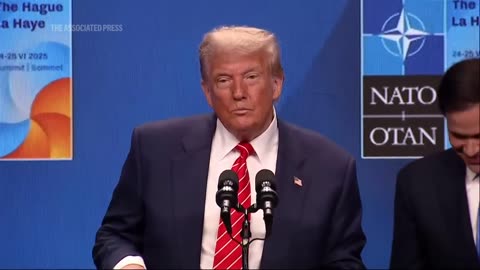 Reporter asks Trump about NATO chief calling him 'Daddy'