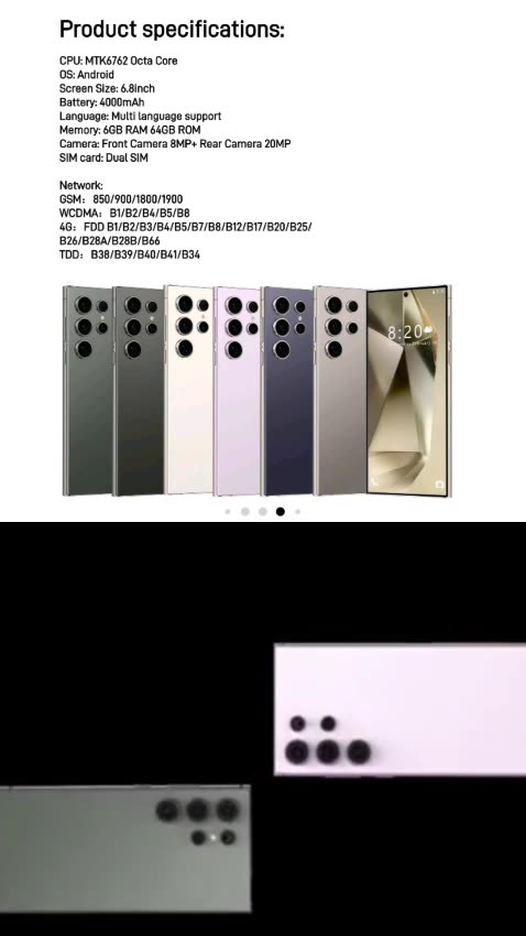 Fuffi-S24 Pro—Sleek 6.8'' Android 12.0 Smartphone with Stylus for Ultra-Precise Control