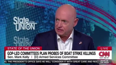 Dem SEN Mark Kelly Accuses Trump Admin Of War Crimes