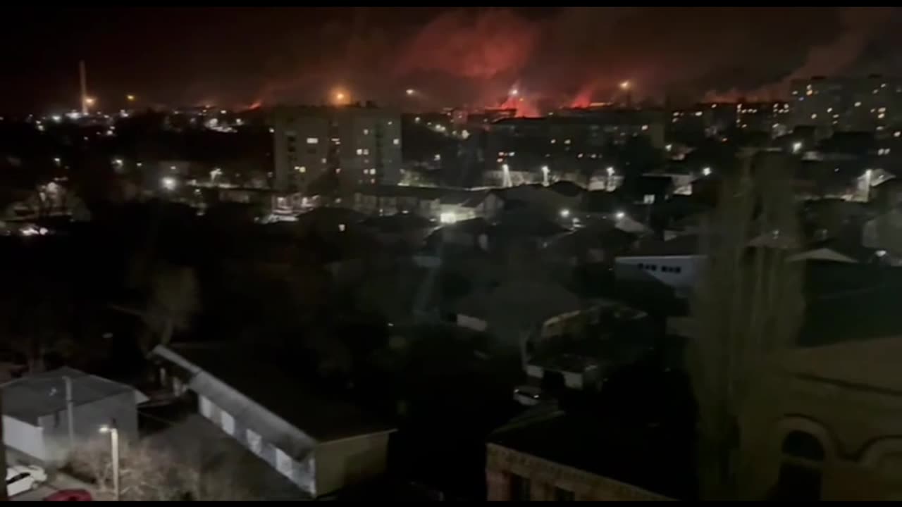 Kurvograd was subjected to a massive UAV attack last night