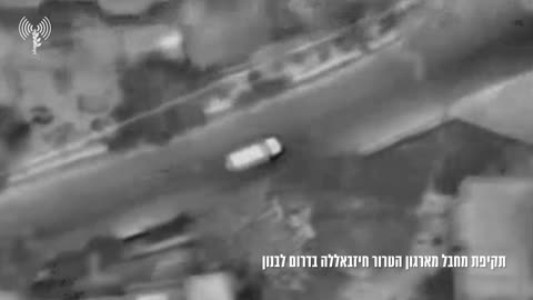 The IDF confirms carrying out a drone strike in southern Lebanon last night,