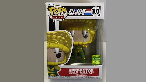 Funko POP! Retro Toys: G.I. Joe: Serpentor #107 Summer Conv. LTD w/ Pop Protector