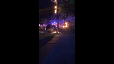 Car on fire 🔥 🚗 by Jack the Irish wolfhound