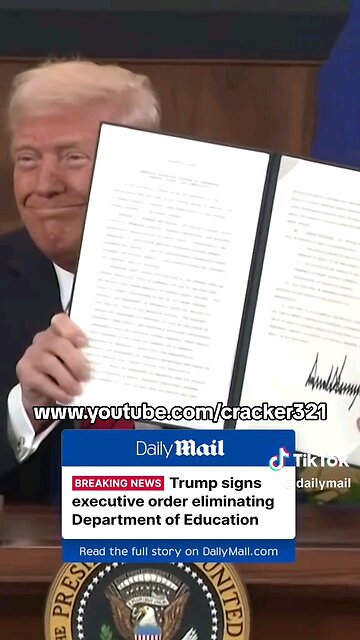 TRUMP ABOLISHES DEPARTMENT OF EDUCATION: The Most Important News In Decades
