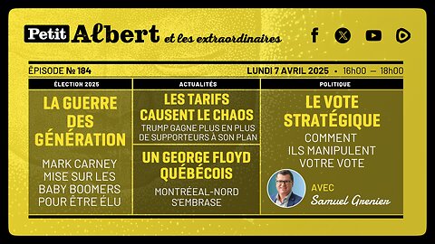 Petit Albert et les extraordinaires Épisode #184 -Avec Samuel Grenier