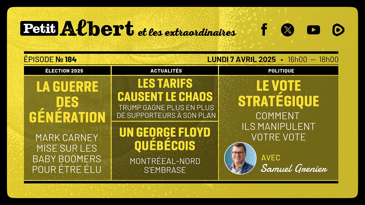 Petit Albert et les extraordinaires Épisode #184 -Avec Samuel Grenier