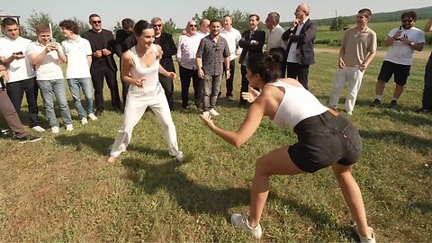 Nina Drama vs Georgian Woman with Merab Dvalishvili as Referee