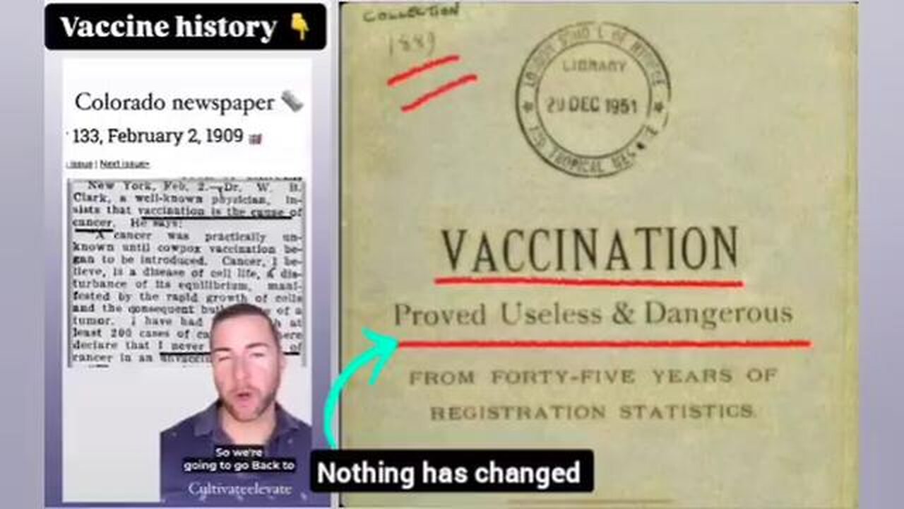 History of vaccines: poisoning people since 1781. 👇👇