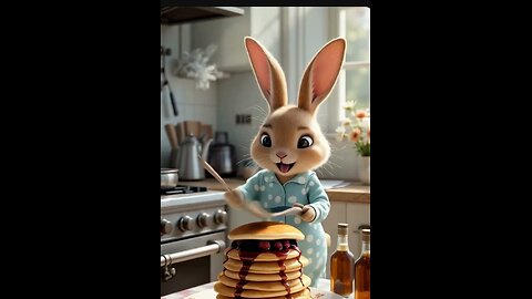 When the Pancake Chef Is a Bunny 🐰🥞✨