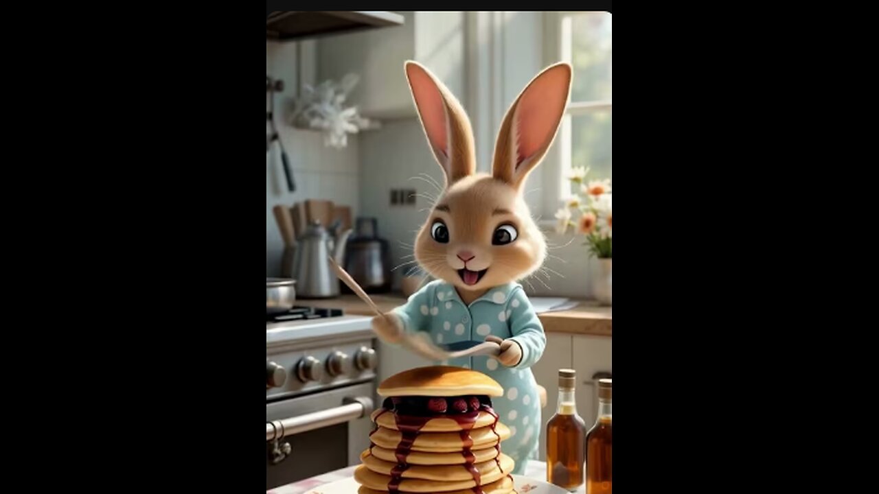 When the Pancake Chef Is a Bunny 🐰🥞✨