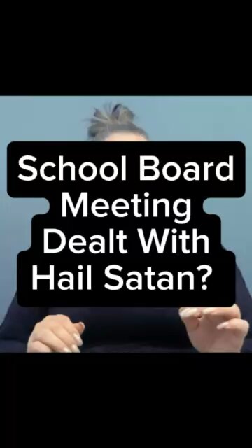 School Board Meeting Dealt With Hail Satan? 😱