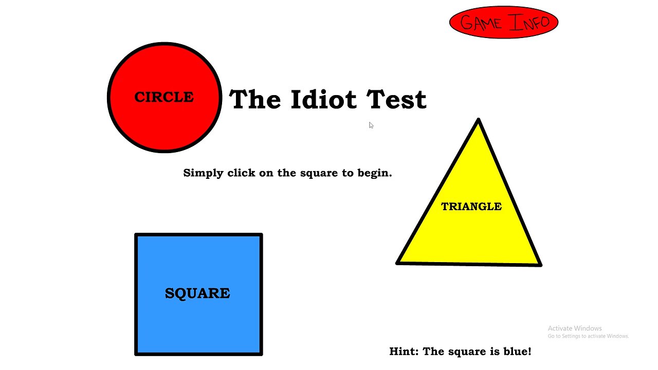 The Idiot Test 1-4 & The Ultimate Idiot Test (Flash Game)