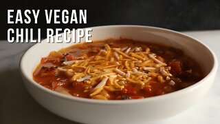 Easy Weeknight Vegan Chili Dinner That's a Must Try