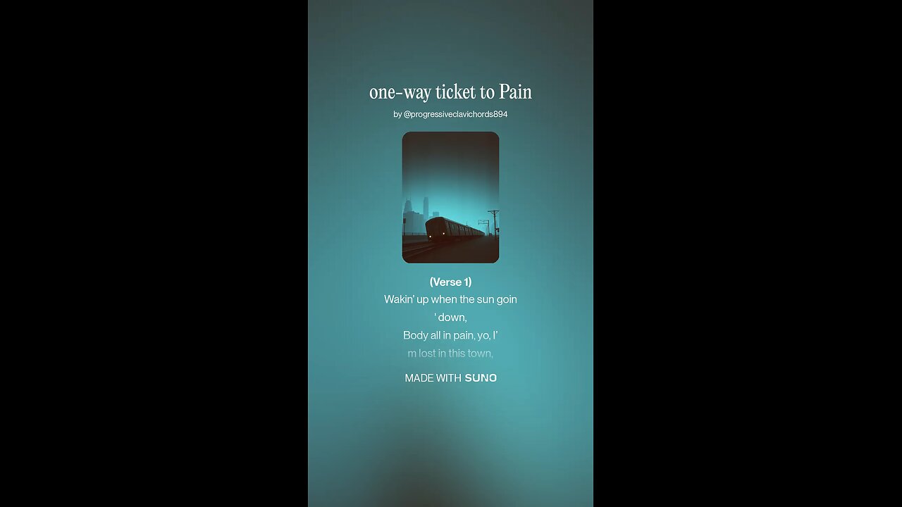 one way ticket to Pain, a song for junkies l, shout out Nathan Soujanan 🤣🤣