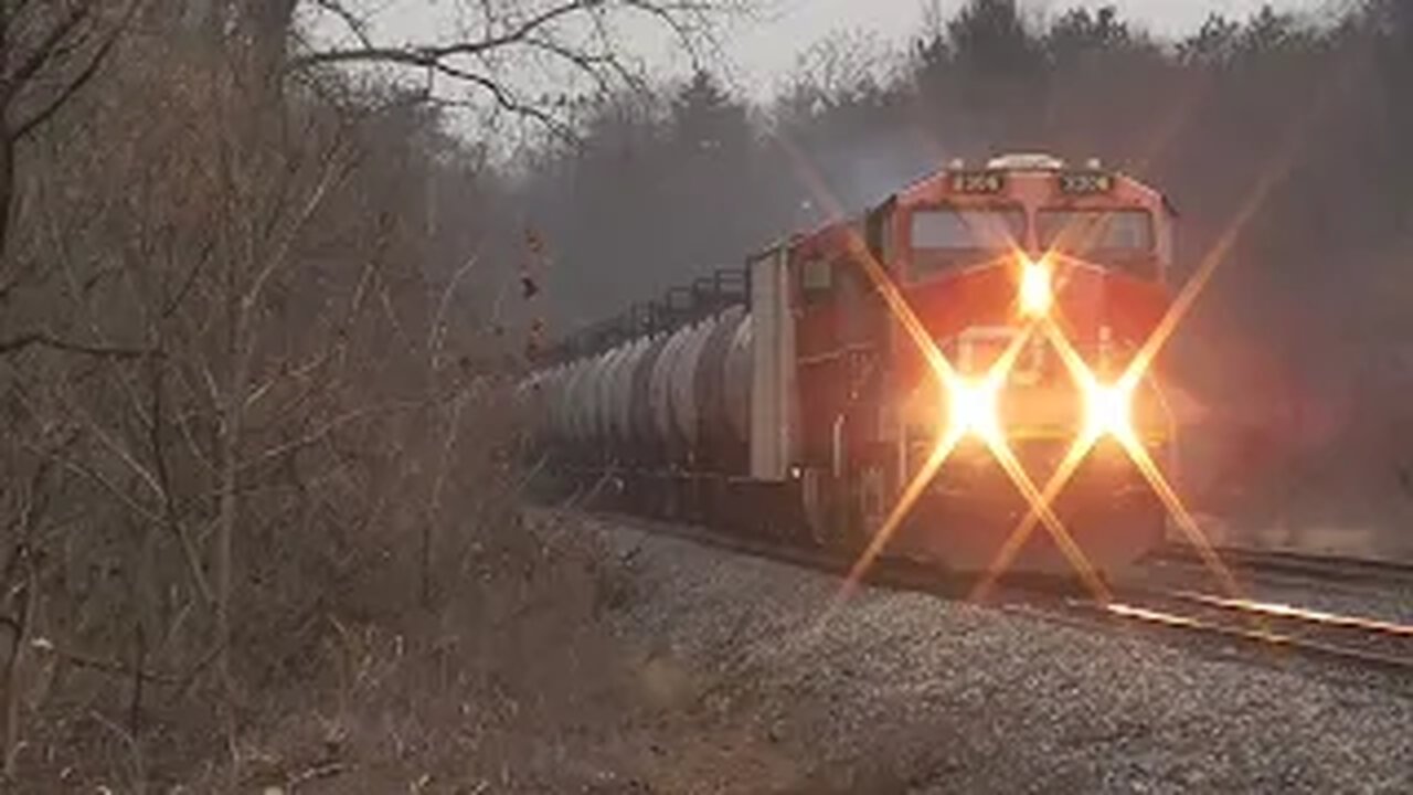 CSX B773 Loaded Ethanol Train with CN Power from Lodi, Ohio December 22, 2023
