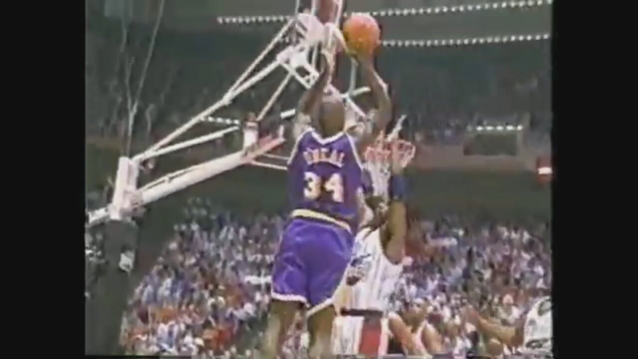 Shaquille O'Neal 34 Points @ Rockets, 1996-97.