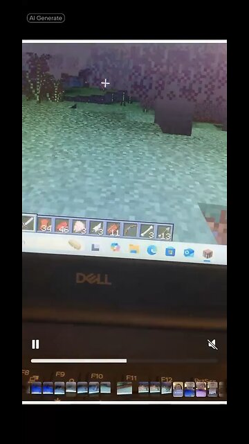 Me skateboarding in Minecraft