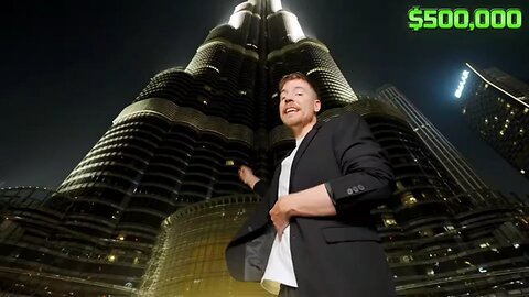 Mr Beast on the top of the world # Burj khalipa # 2700 feet # 160 floor