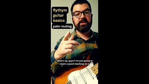 Palm Muting 101 #guitar #music