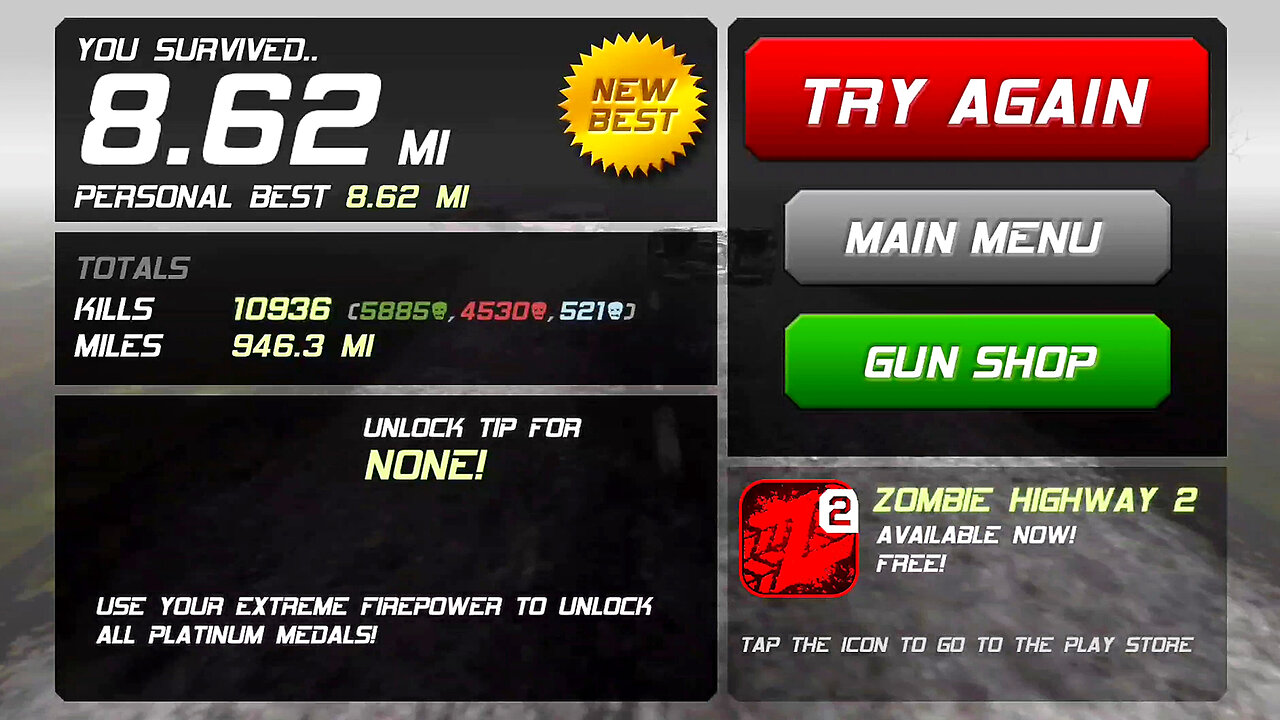 Going 8.62 Miles in "The Mist" Zombie Highway