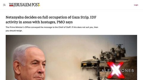 Netanyahus Israel Has Made The Decision To Fully Occupy Gaza& Drive 2 Million Survivors Into The Sea