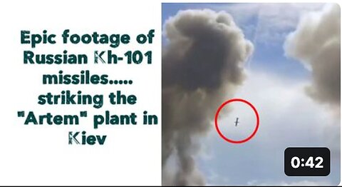 "🇷🇺 Kh-101 Missiles Strike 'Artem' Plant in Kiev in Spectacular Footage"
